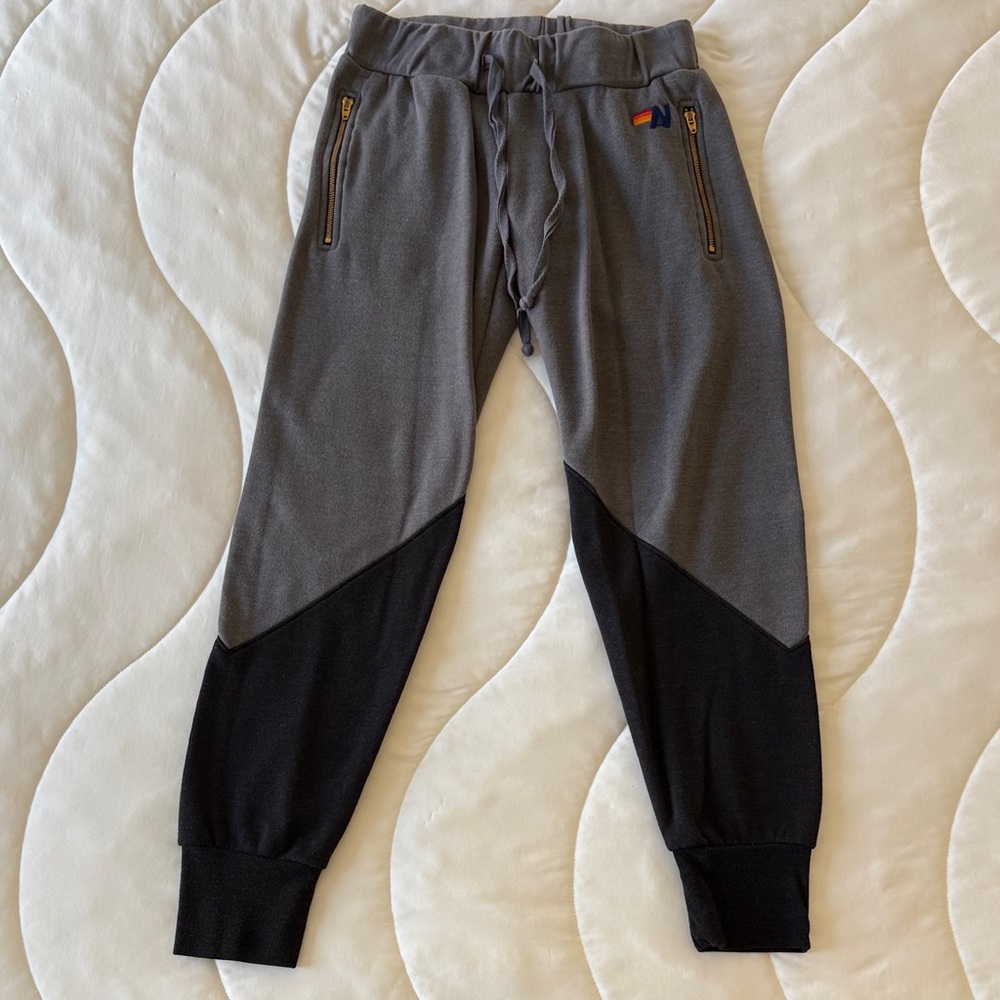 Aviator Nation Charcoal and Gray Joggers